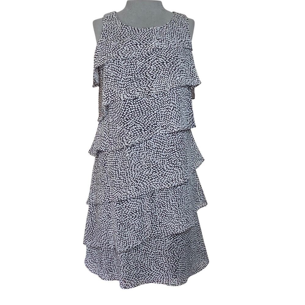 Jessica Howard Black and White Sleeveless Dress Size 6